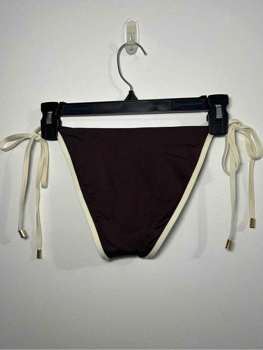 Monday Swimwear Le Marais Bottom In Espresso and Ivory NWOT